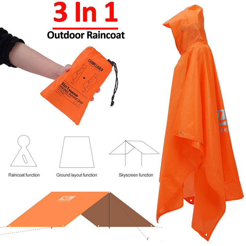 Motorcycle Rain Suit - 3 In 1 Outdoor Raincoat Hooded