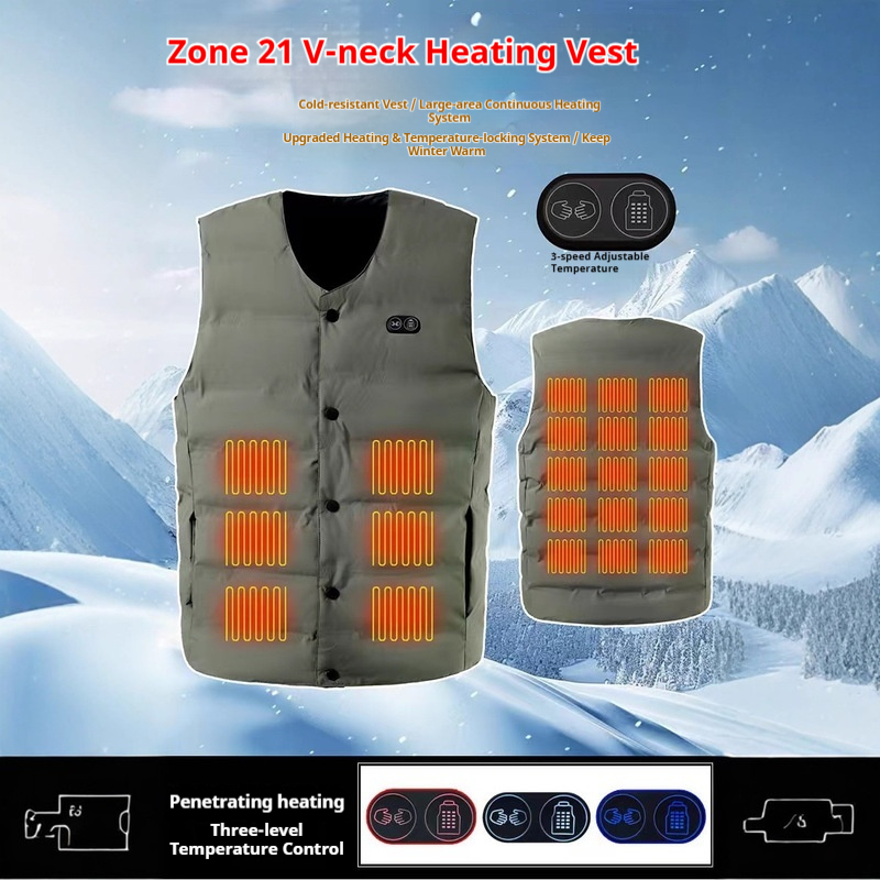 Motorcycle Gear Zone - Winter New Style 21 Zone V-Neck