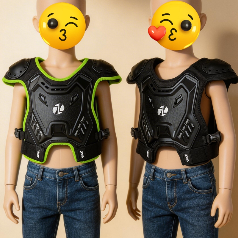 Motorcycle Gear Kids - Children Motorcycle Armor Vest Chest and