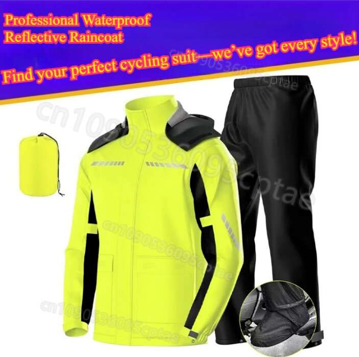 Motorcycle Rain Suit - Waterproof Split Motorcycle Rainsuit – Lightweight