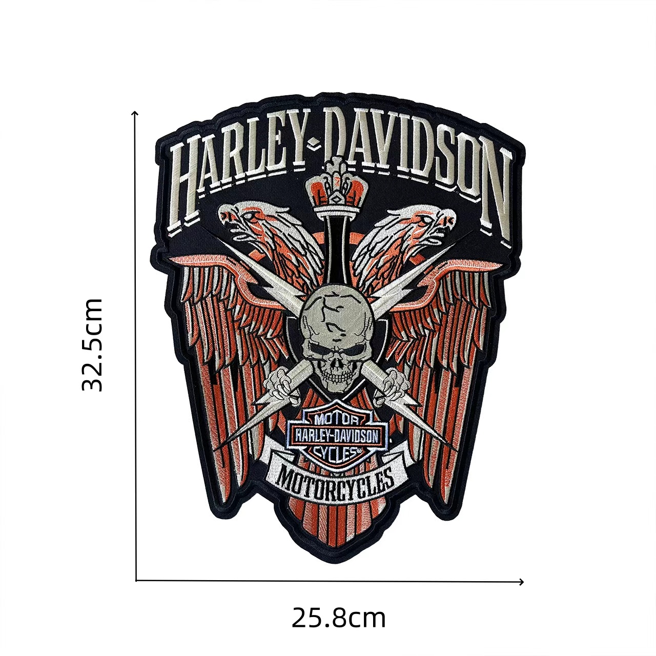 Motorcycle Gear Harley Davidson - Leather Jacket Patch Label Back Adhesive