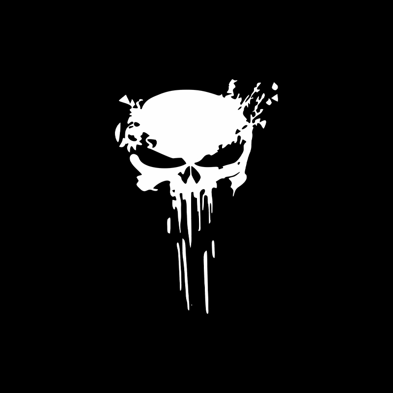 Motorcycle Gear Hub - Motorcycle Stickers Skull Sticker Reflective Decal