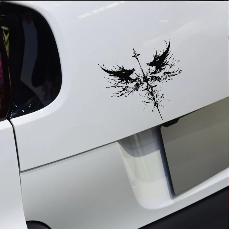 Motorcycle Gear Hub - Personalized creative angel wings car decals,