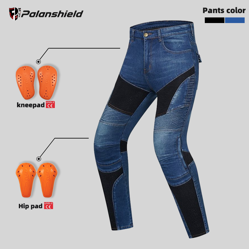 Motorcycle Gear Blue - Motorcycle Outdoor Men Pants Protective Gear