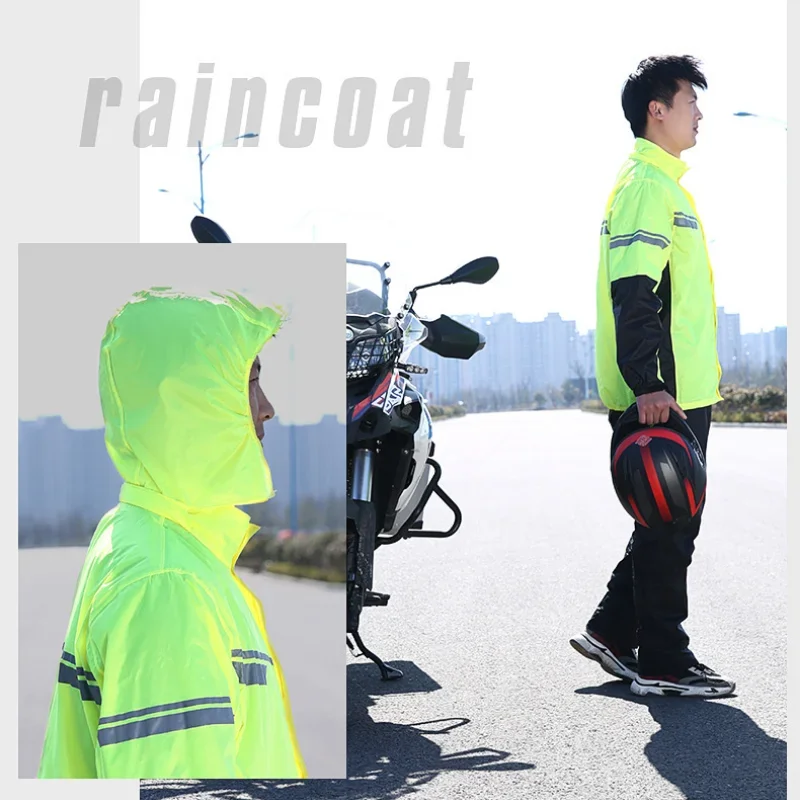 Motorcycle Split Raincoat Rain - Motorcycle Rain Suit ulasan dan harga
