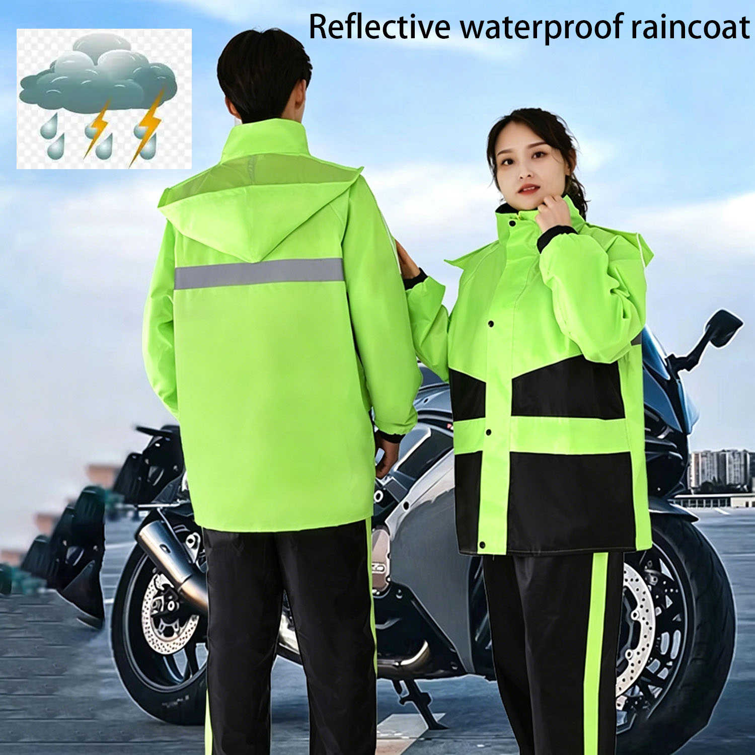 Motorcycle Raincoat Suits Men  - Motorcycle Rain Suit ulasan dan harga