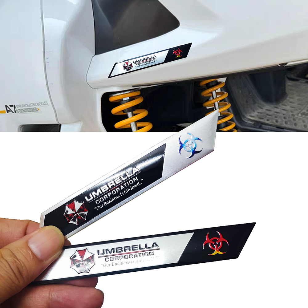 Umbrella 3D Metal Car Stickers - Motorcycle Gear Hub ulasan dan harga