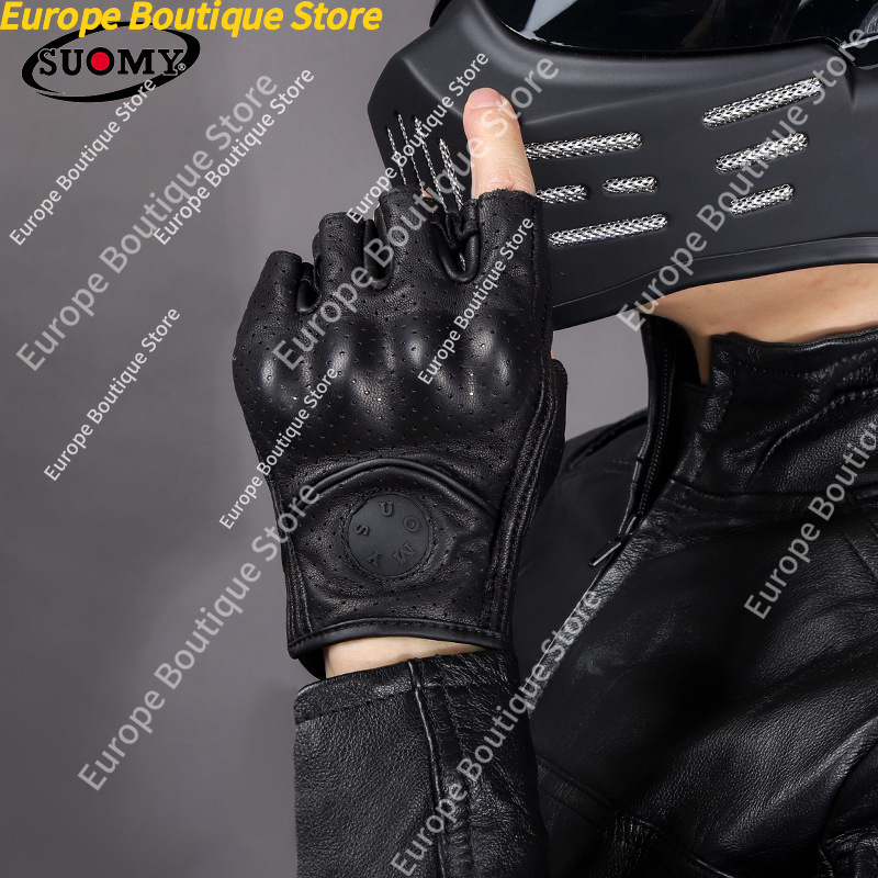 Retro Half Finger Motorcycle G - Motorcycle Gear Women ulasan dan harga