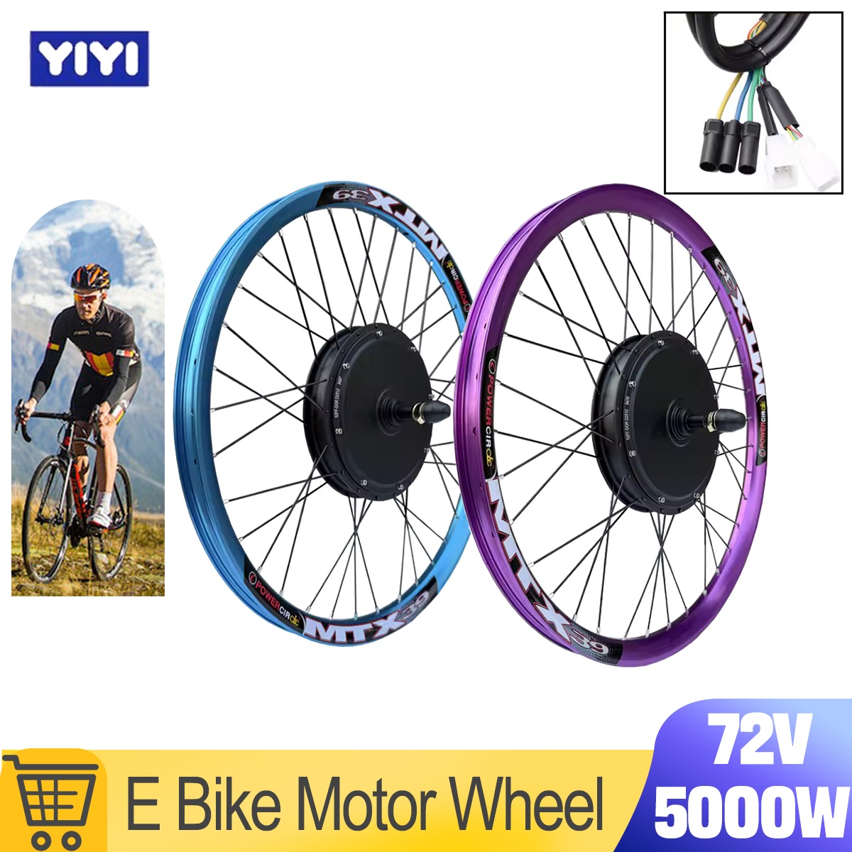72V 5000W MTX39 EBike Motor Wh - Motorcycle Gear Hub ulasan dan harga