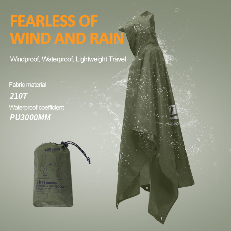 3 In 1 Outdoor Raincoat Hooded - Motorcycle Rain Suit ulasan dan harga