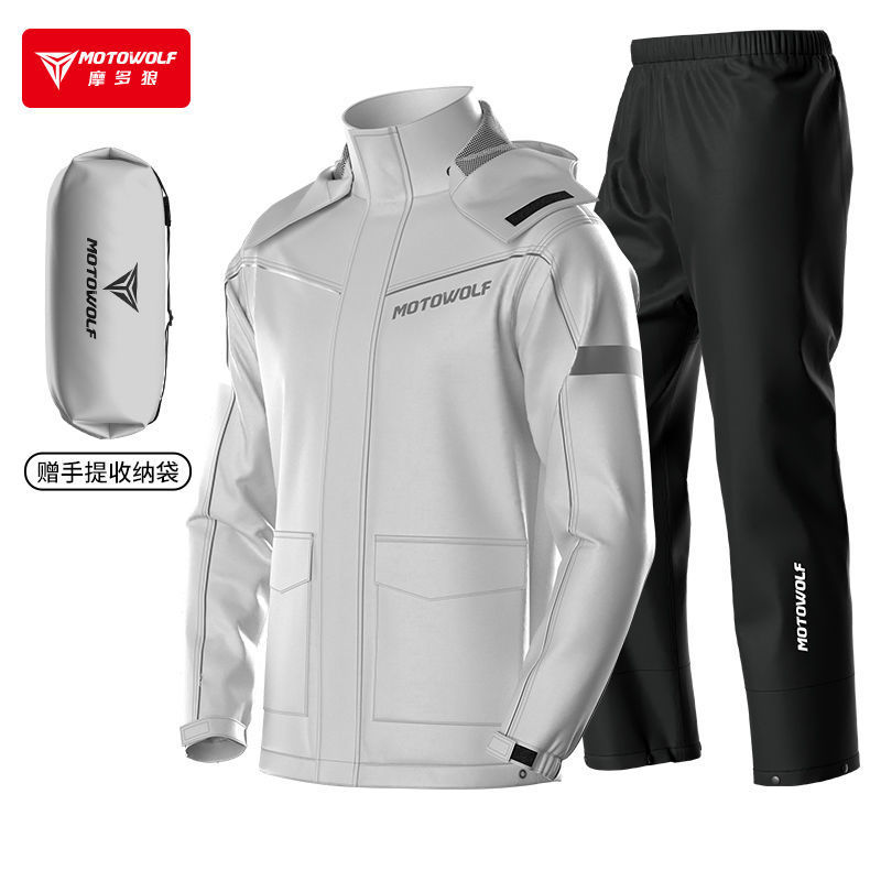 MOTOWOLF Motorcycl Riding Rain - Motorcycle Rain Suit ulasan dan harga