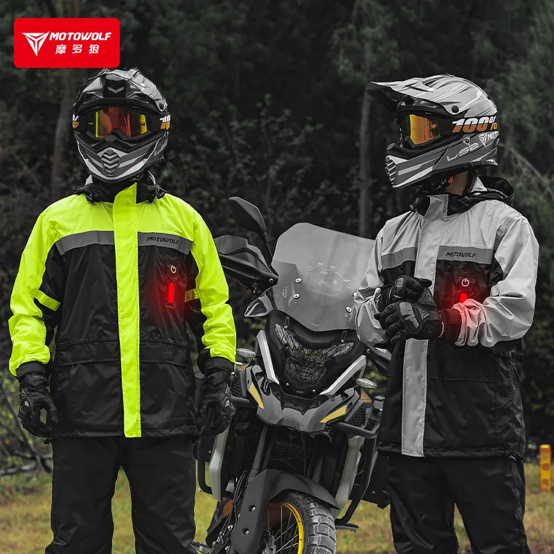 Motowolf Motorcycle Rain Coat  - Motorcycle Rain Suit ulasan dan harga