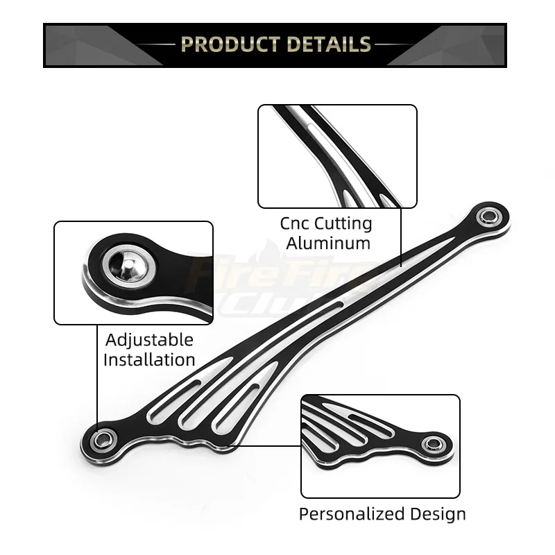 Black Motorcycle Wing CNC Gear - Motorcycle Gear Harley Davidson ulasan dan harga
