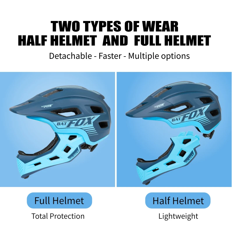 BATFOX Bike Helmet Kids Full F - Motorcycle Gear Kids ulasan dan harga