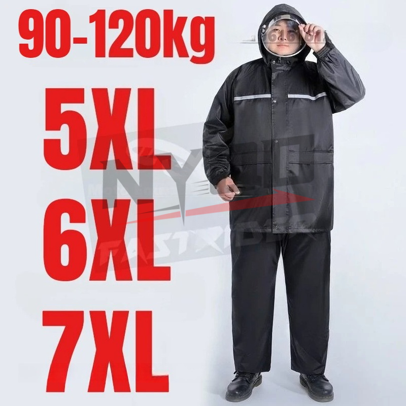 6XL 7XL 8XL Motorcycle Riding  - Motorcycle Rain Suit ulasan dan harga