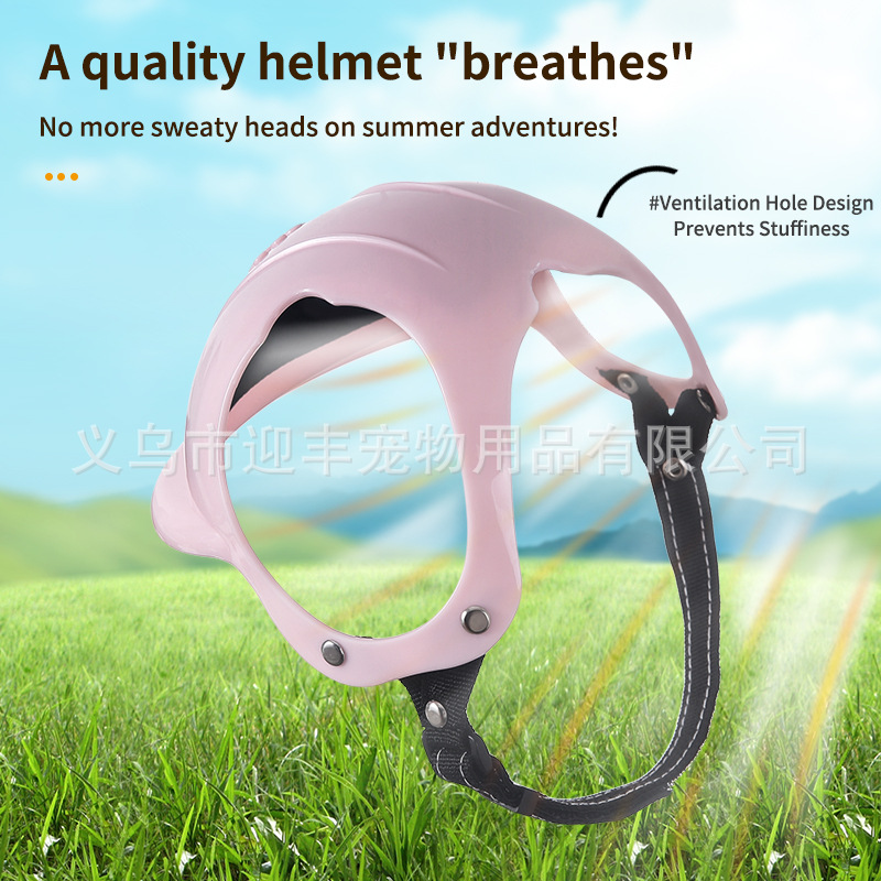 Pink Motorcycle Pet Helmet wit - Motorcycle Gear For Dogs ulasan dan harga