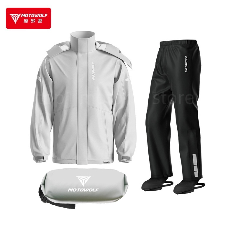 Men Motorcycle Rainsuit Parkas - Motorcycle Rain Suit ulasan dan harga