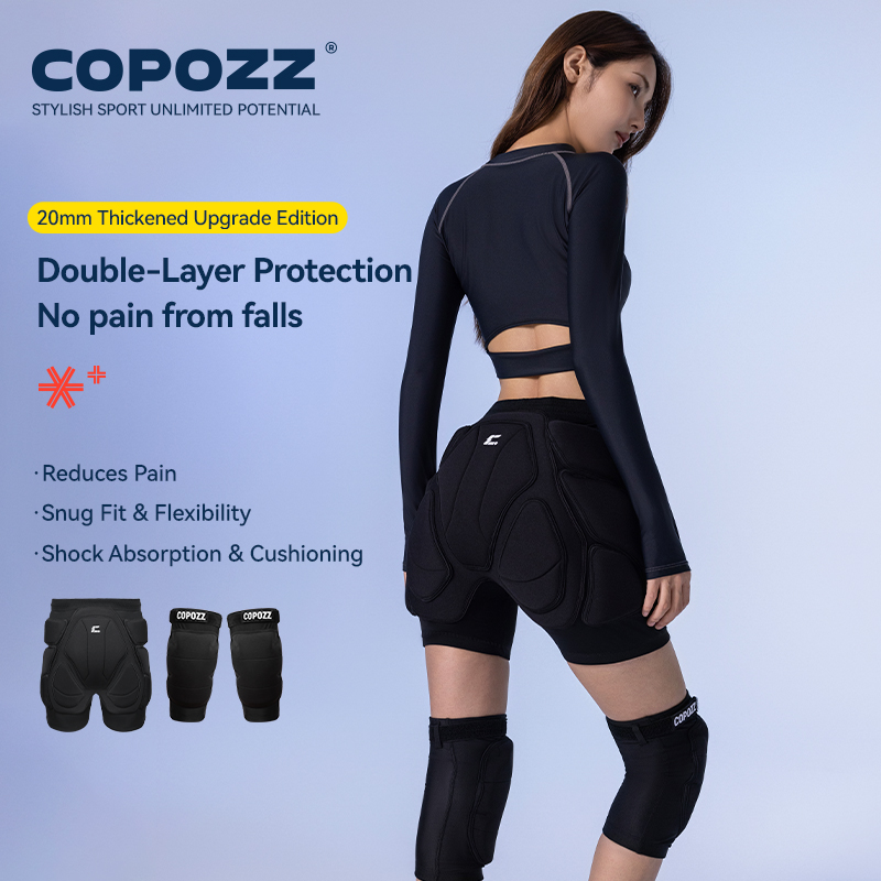 COPOZZ Upgraded Ski Knee Pads  - Motorcycle Gear On Sale ulasan dan harga