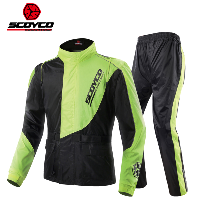 SCOYCO Motorcycle Riding Rainc - Motorcycle Rain Suit ulasan dan harga