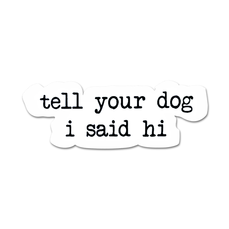 Creative text stickers tell yo - Motorcycle Gear For Dogs ulasan dan harga