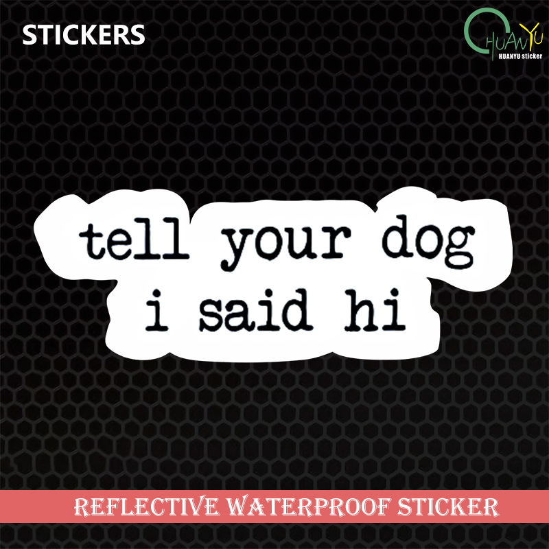 Creative text stickers tell yo - Motorcycle Gear For Dogs ulasan dan harga