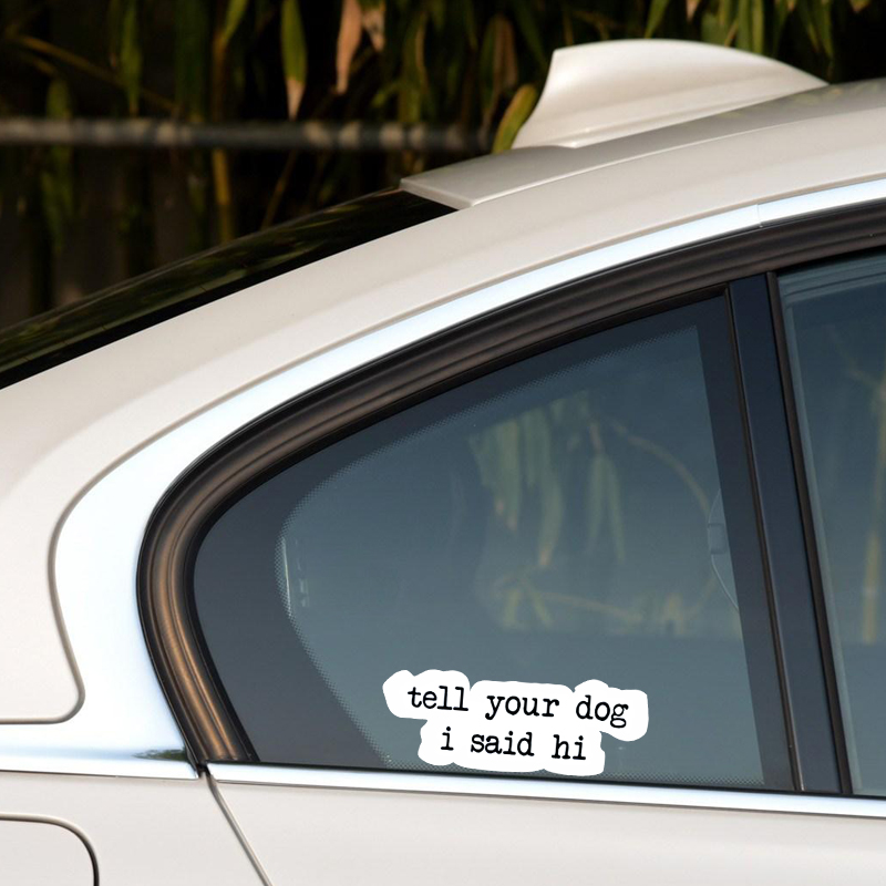 Creative text stickers tell yo - Motorcycle Gear For Dogs ulasan dan harga