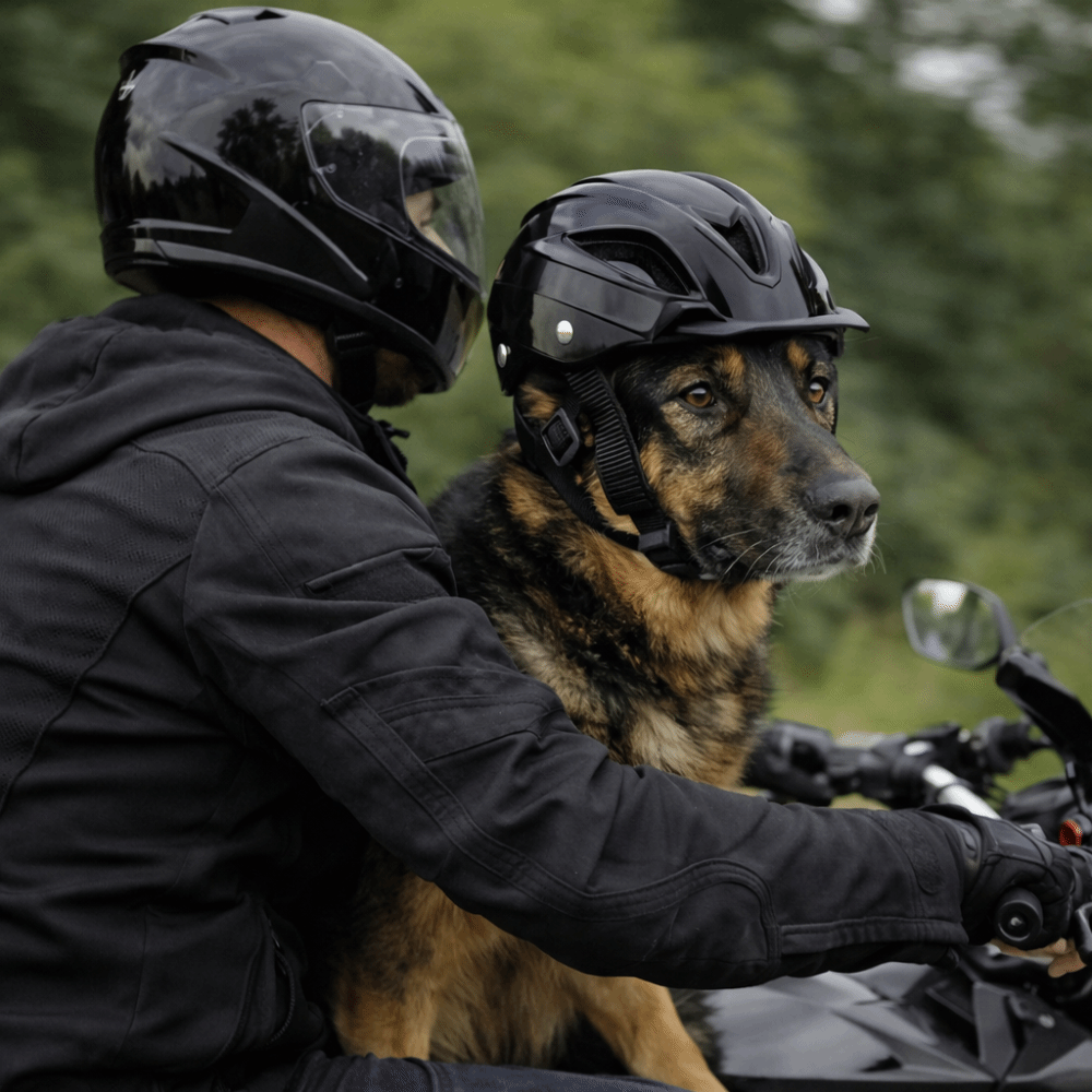 Pet Headgear Adjustable Dog He - Motorcycle Gear For Dogs ulasan dan harga