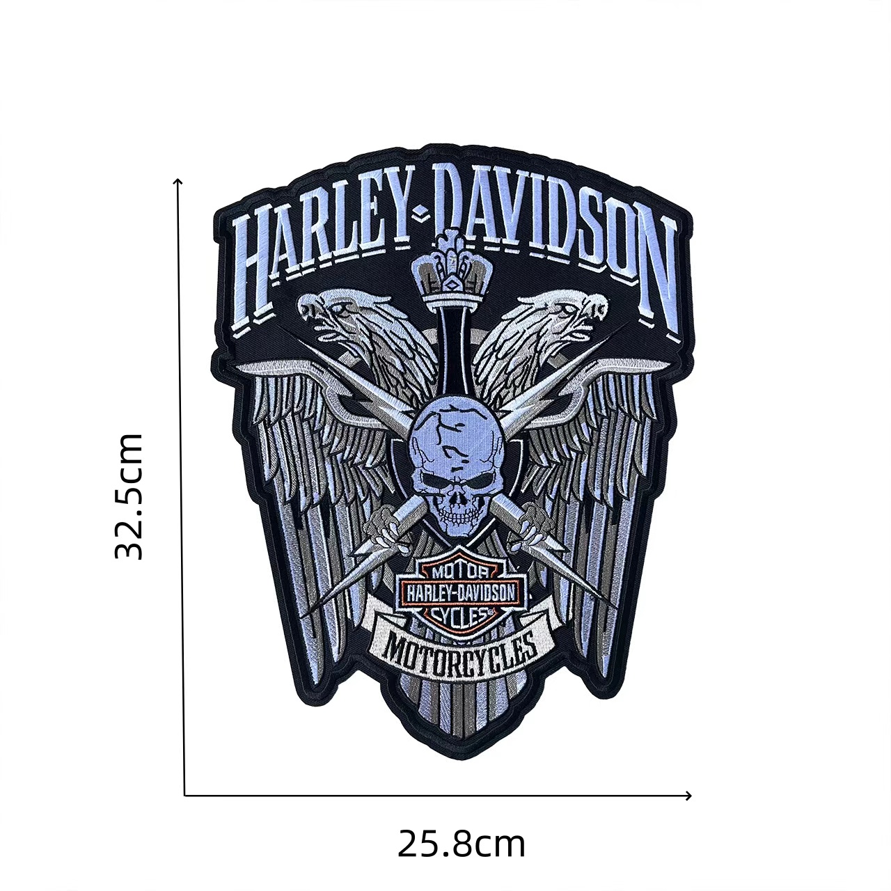 Leather Jacket Patch Label Bac - Motorcycle Gear Harley Davidson ulasan dan harga