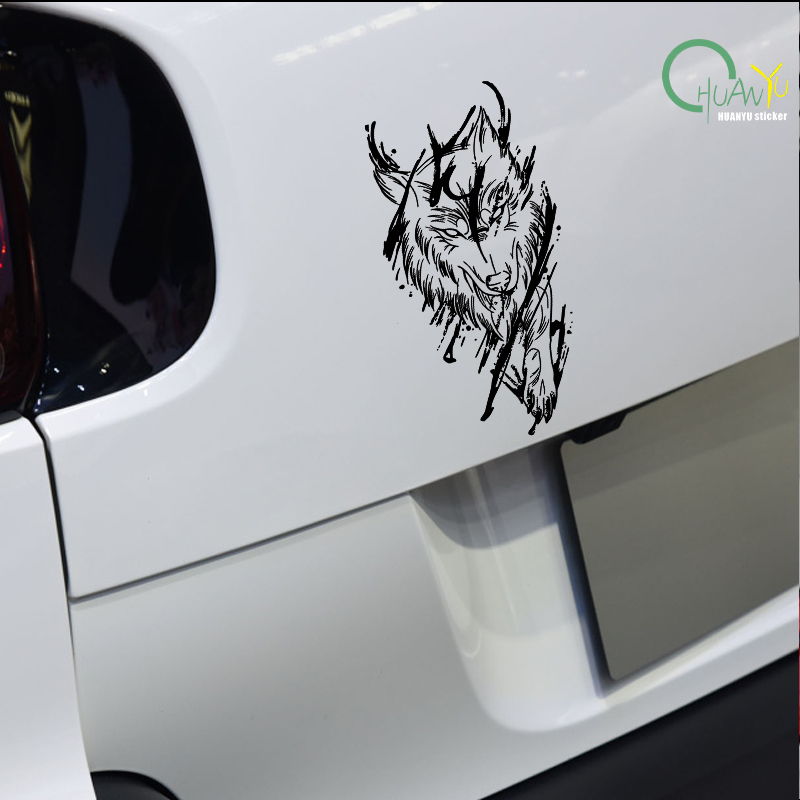 Dark magic wolf car decals car - Motorcycle Gear Hub ulasan dan harga