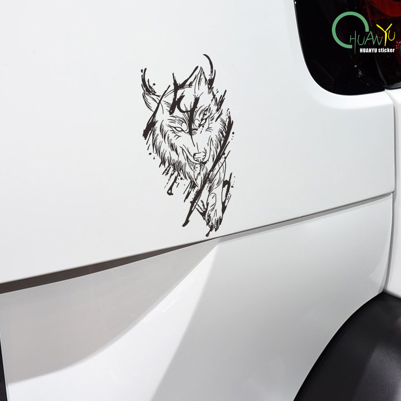 Dark magic wolf car decals car - Motorcycle Gear Hub ulasan dan harga