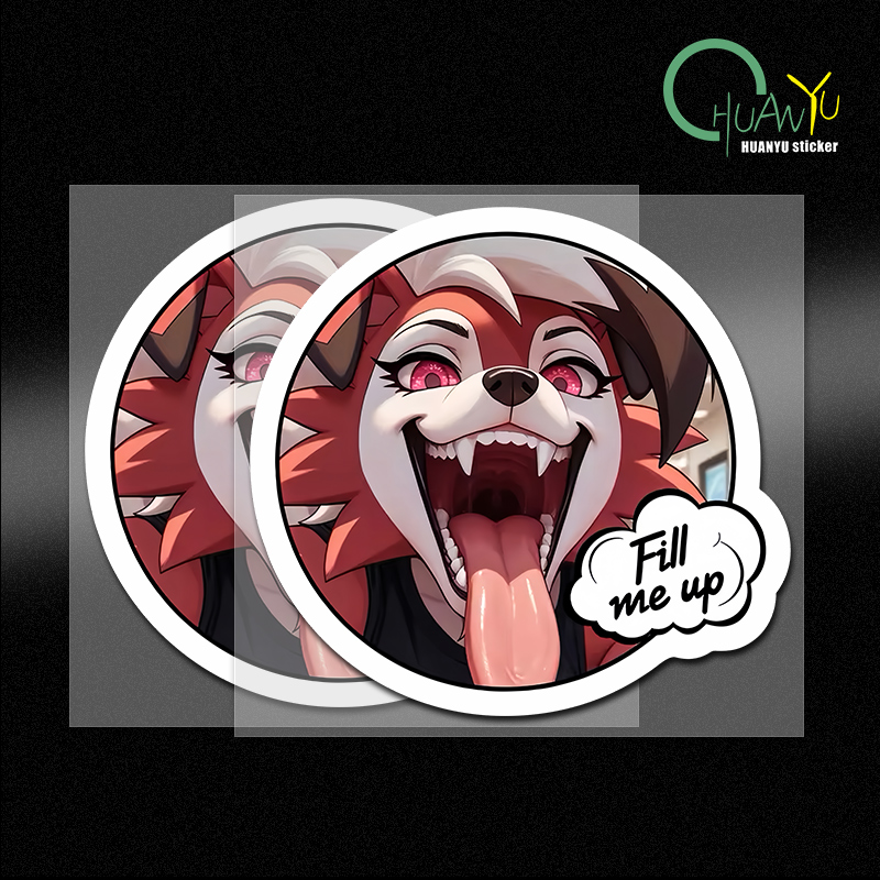 Car sticker fox dog head perso - Motorcycle Gear For Dogs ulasan dan harga