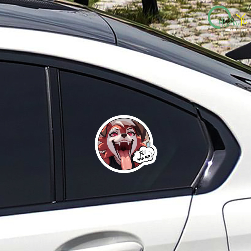 Car sticker fox dog head perso - Motorcycle Gear For Dogs ulasan dan harga