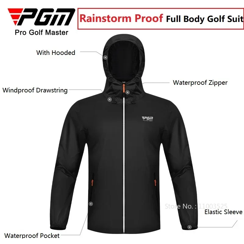 Pgm Men Golf Raincoat Rain Pan - Motorcycle Rain Suit ulasan dan harga