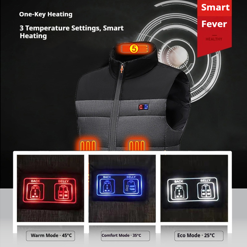 Heated Vest Unisex Charging He - Motorcycle Gear Zone ulasan dan harga