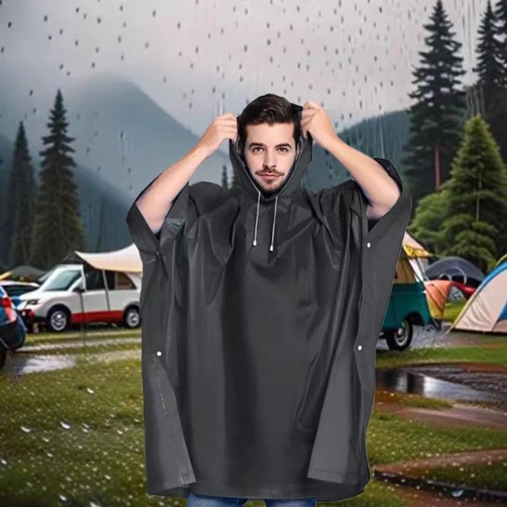 Black Fashion Adult Waterproof - Motorcycle Rain Suit ulasan dan harga