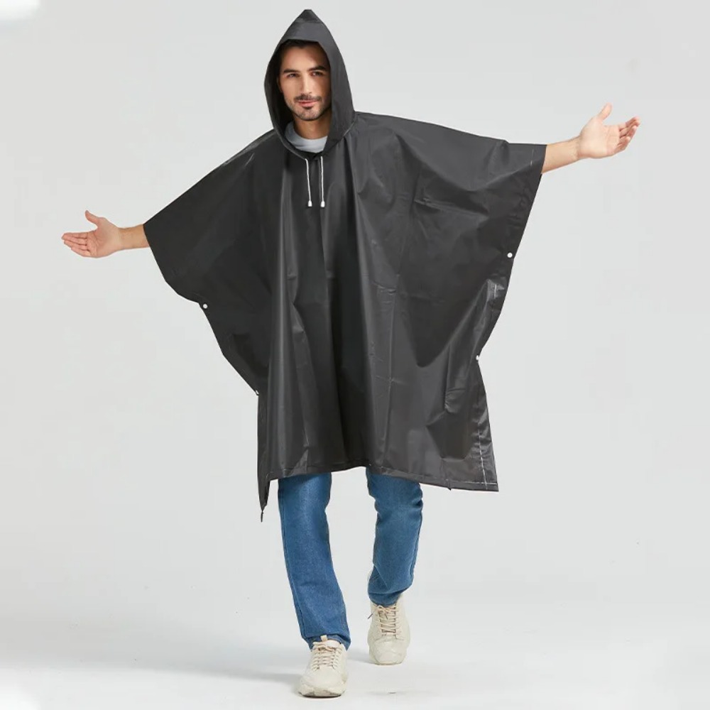 Black Fashion Adult Waterproof - Motorcycle Rain Suit ulasan dan harga