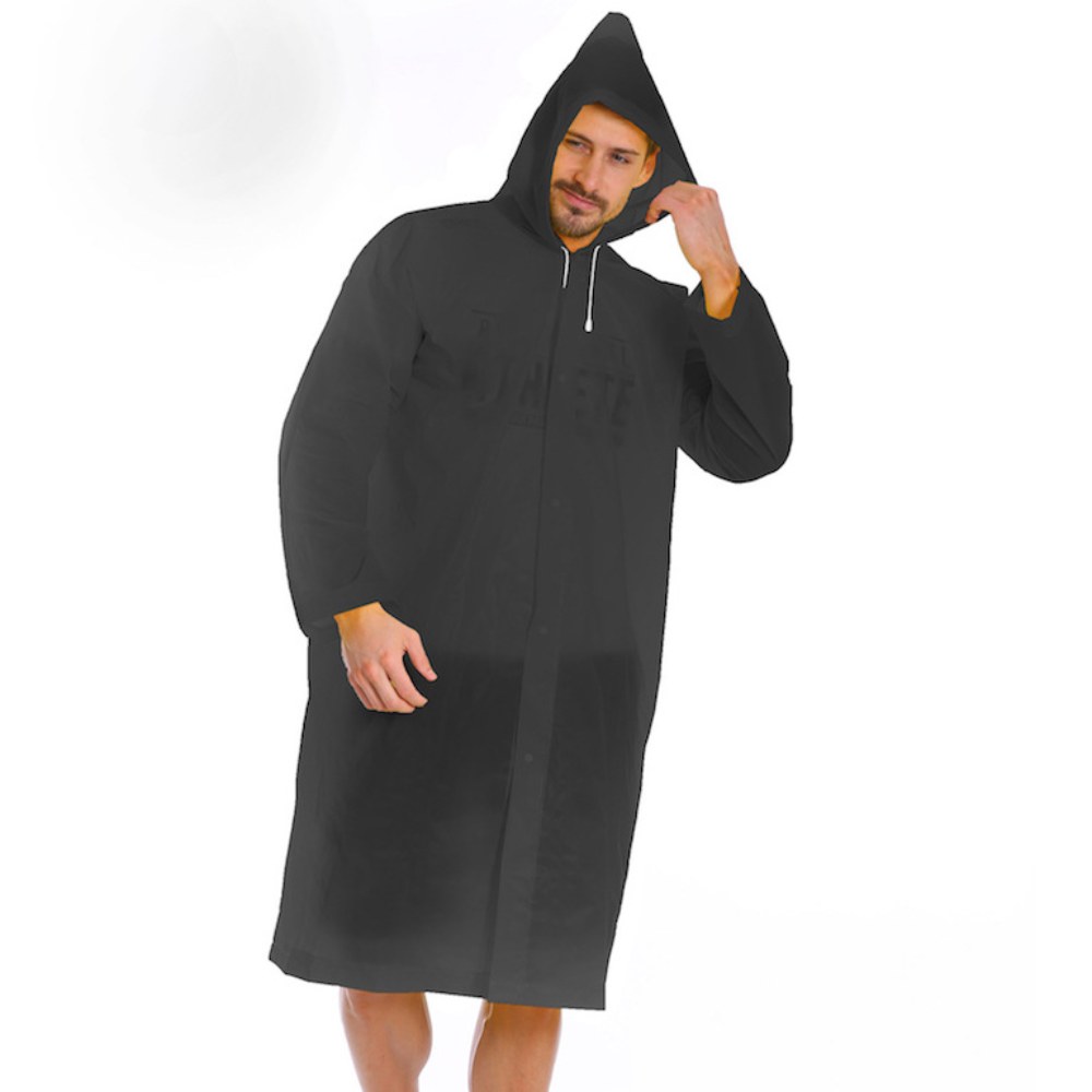 Black Fashion Adult Waterproof - Motorcycle Rain Suit ulasan dan harga
